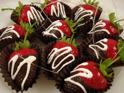 Faux Chocolate Dipped Strawberries by Jenni B Originals