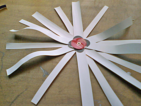 DIY: Upcycled Book Jacket Flower Bows - Assembled and ready to roll...