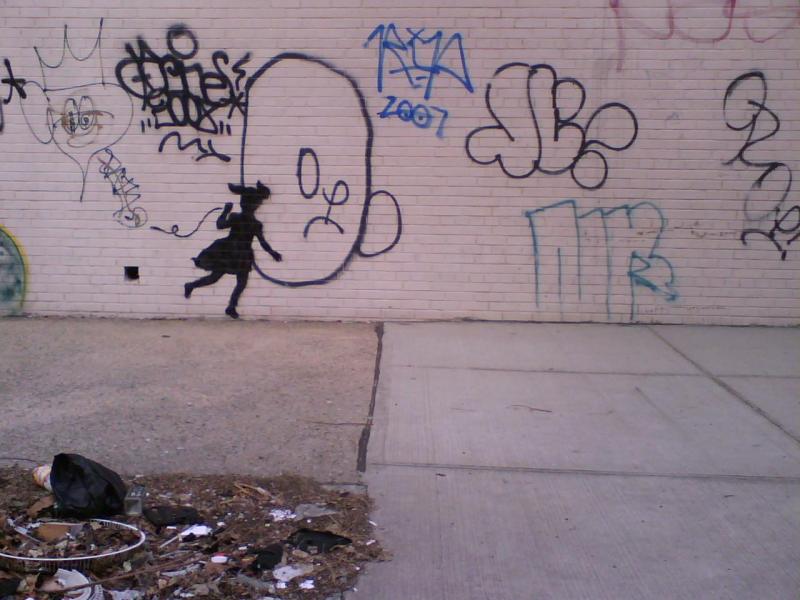 Graffiti Girl - Greenpoint