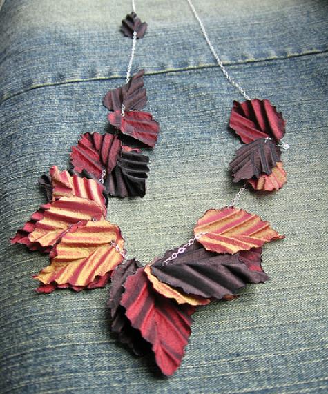 Fall necklace by tinctory - http://tinctory.etsy.com