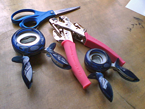 DIY: Upcycled Book Jacket Flower Bows - Tools