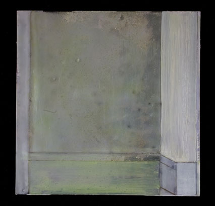 Allison Paschke: "Tabriz Study 1", resin and pigment on Mylar