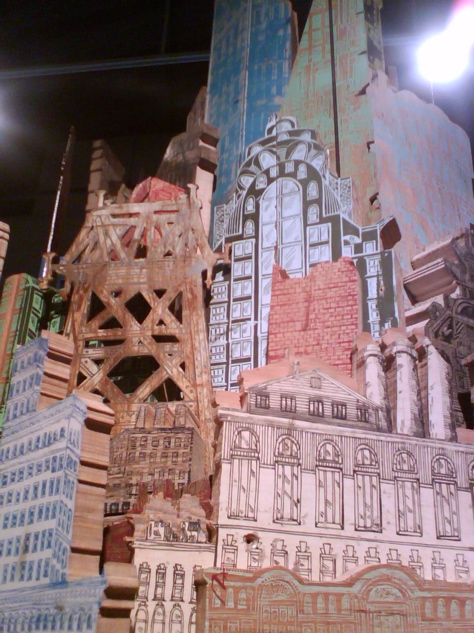 "Landscape XI", a screenprinted assemblage by Luke O'Sullivan (RISD MFA candidate, printmaking)