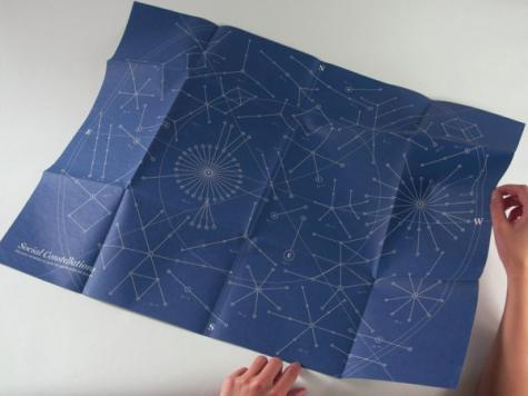 "Social Constellations" - 20"x26" poster by Leslie Kwok, RISD '08 MFA Graphic Design