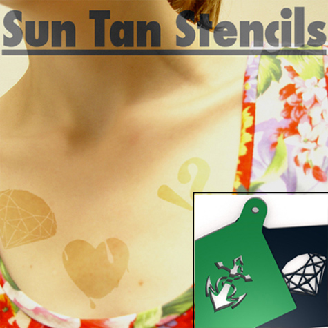 "Suntan Stencils" concept from Observatory on Ponoko.com